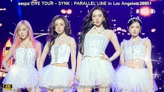 250201 4K aespa 에스파 SYNK PARALLEL LINE Los Angeles Soundcheck and Full Performance FanCam