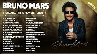 Bruno Mars Best Songs Playlist 2024 ~ The Best Of Bruno Mars ~ Greatest Hits Full Album 2024 Lyrics