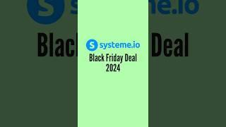 Systeme.io Black Friday & Cyber Monday Deal 2024 | #funnelbuilder