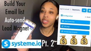 MAKE MONEY ONLINE with Systeme.io pt. 2 | collect email address build email list