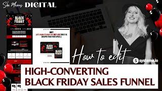 Systeme.io Sales Page Tutorial for Black Friday  Done For You Funnel | High-Converting Sales Page