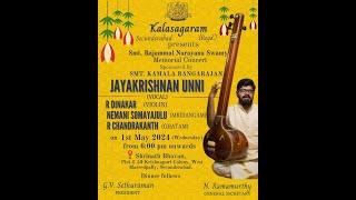 LIVE:Smt. Rajammal Narayana Swamy Memorial Concert ON 01-05-2024  6.00 PM .AT KALASAGARAM HYDERABAD