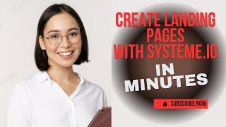 Create a Systeme IO Landing Page in MINUTES | Easy!         #systemeiotutorial