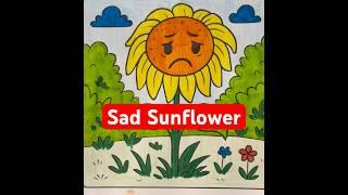 Coloring a Sad Sunflower ???? | Emotional Scene from Luna’s Story #colorwithme #drawing