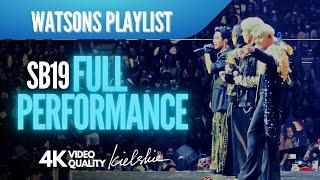 SB19 FULL PERFORMANCE (Watsons Playlist) | Full 4K HDR Quality