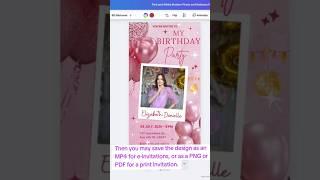 Editing Birthday Canva template by Dhigital Ly ???? https://tm7business.systeme.io/dhigital-ly