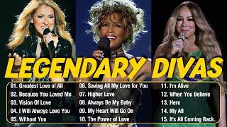 Top Love Songs Legendary Divas - Celine Dion, Whitney Houston, Mariah Carey Greatest Hits #l45
